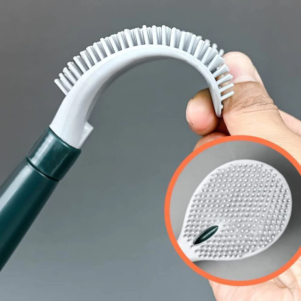 Flexible toilet brush for precise and easy cleaning 